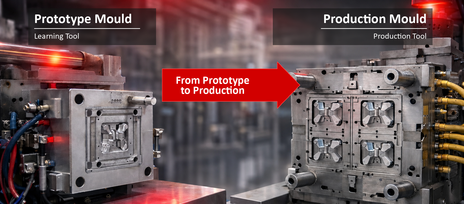 Transition from prototype tool to production tool in an industrial injection moulding environment - Pilot2Plant ITM
