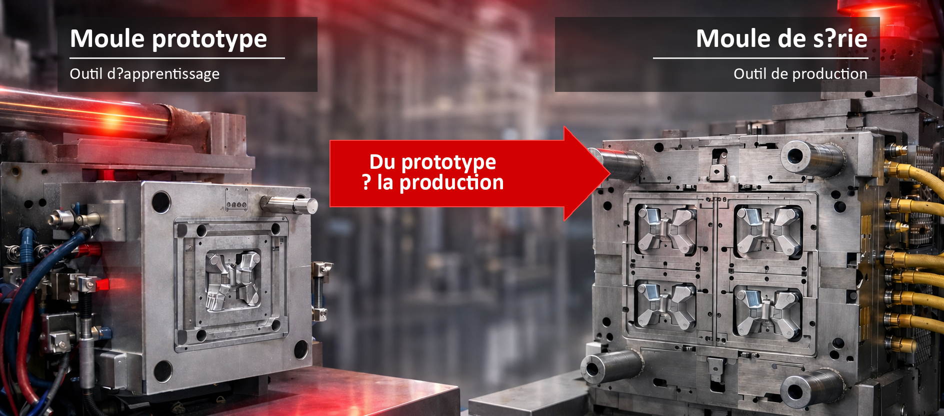 Transition du moule prototype au moule de s&eacute;rie dans un environnement d'injection industrielle - Pilot2Plant ITM